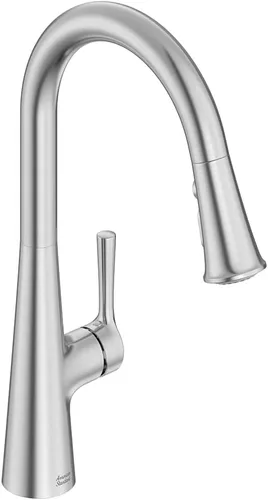American Standard 7441300.075 Grifo de cocina desplegable Southport con pulverizador, 1.8 GPM, acero inoxidable