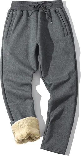 Miniatura 46 de MACHLAB Pantalones deportivos térmicos de forro polar para hombre, pantalones de chándal gruesos y cálidos para invierno