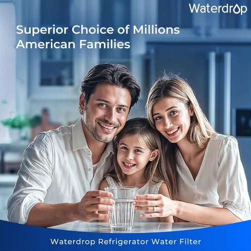 Miniatura 2 de Waterdrop Plus 640565 Filtro de agua para refrigerador, reduce el plomo y PFAS, repuesto para Bosch® 640565, certificado NSF 401, 53 y 42, 3 filtros