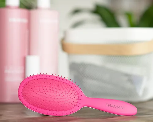 Miniatura 6 de Framar Cepillo desenredante para cabello rizado, cepillos para el cabello para mujeres, cepillo húmedo para mujeres, cepillos para el cabello, Rosa