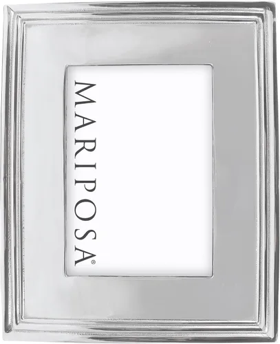 Mariposa Marco clásico de 5 x 7, color plateado