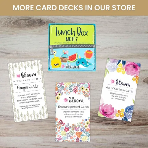 Miniatura 6 de bloom daily planners Notas para la lonchera para niños, lindos accesorios para el almuerzo de regreso a clases, juego de 30 tarjetas inspiradoras