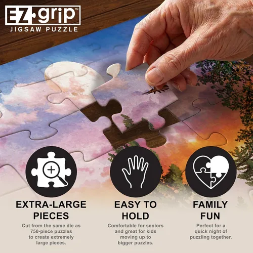 Miniatura 3 de MasterPieces Rompecabezas EZ Grip de 300 piezas - Pine Valley Camp - 18 x 24 pulgadas