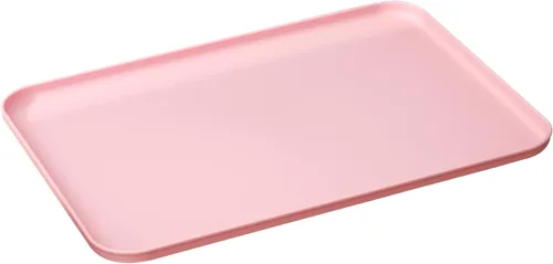 Miniatura 10 de Bandejas de café de paja de trigo de 15 x 10.6 pulgadas, 1 pieza, bandeja para almuerzo, bandejas rectangulares de plástico para comida rápida