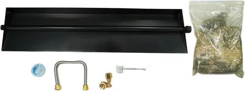 Miniatura 11 de 15"-28" Quemador de sartén para chimenea de gas Quemador de chimenea de gas Hogueras de gas Quemadores de leña de gas Gas natural y quemador