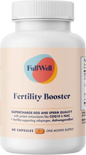 FullWell Potenciador de fertilidad para hombres y mujeres | Apoyo de concepción para una calidad saludable de óvulos, motilidad y fuerza de los