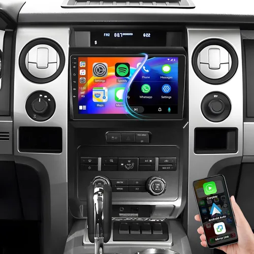 Miniatura 2 de Radio de actualización 5G para Ford F150 F-150 2009-2014 con CarPlay Android Auto, pantalla táctil IPS de 9 pulgadas, reproductor de radio de coche