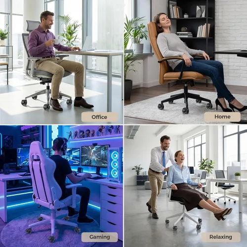 Miniatura 9 de Sytopia Ruedas de Repuesto para Sillas, Ruedas de Silla de Oficina de Servicio Pesado para Suelos de Madera Dura y Alfombra, Reemplaza Ruedas