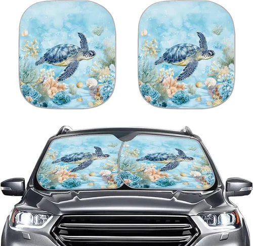 Miniatura 37 de Parasoles personalizados para parabrisas de automóvil, añade tu propia foto, juego de 2 parasoles para parabrisas de automóvil, ajuste universal