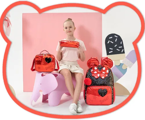 Miniatura 43 de Mochila para niñas de 16 pulgadas, mochilas para niñas para la escuela, mochila de lentejuelas con lonchera para estudiantes de primaria
