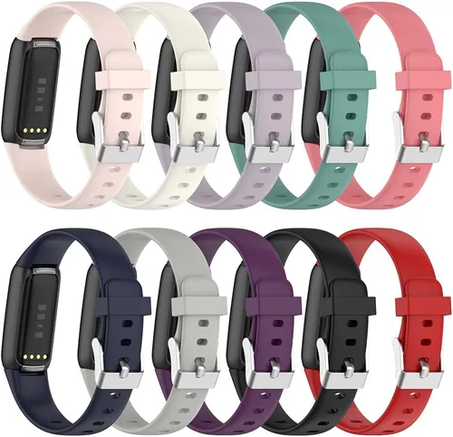 Miniatura 2 de Compatible con Fitbit Luxe, pulsera de repuesto de silicona suave y transpirable, accesorios de rastreador de fitness, correa deportiva para mujeres