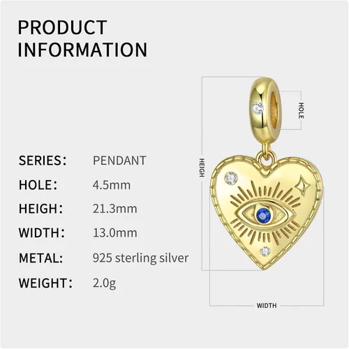 Miniatura 5 de AIEGNOS Dijes de Hamsa de mal de ojo para pulsera, collar de plata de ley 925, cuentas de mal de ojo de Fátima para manos de serpiente europea