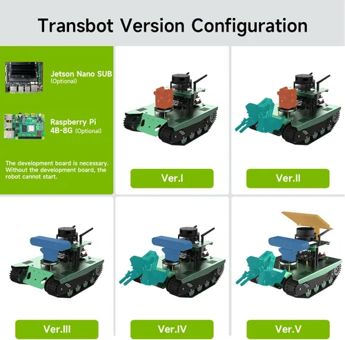 Miniatura 4 de Yahboom Raspberry Pi 4B AI Robot ROS Tank Kit Transbot con cámara de profundidad, escáner 3D ROS Robótica Codificación 2D Mapeo 3D Navegación