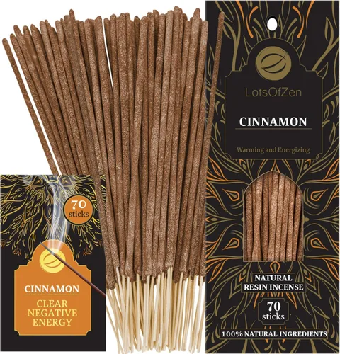 Miniatura 11 de LOTS OF ZEN Varillas de incienso de incienso y mirra (paquete de 70) – Kit de manchas de resina natural de larga duración para limpieza espiritual