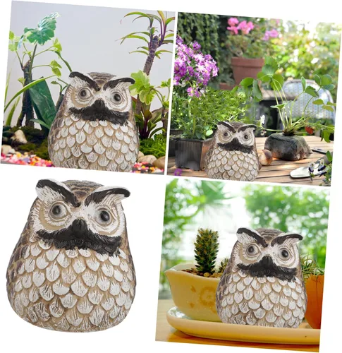 Miniatura 8 de Caja de almacenamiento para llaves de jardín, diseño de búho, para decoración de llaves de jardín, decoración moderna y creativa, para llaves