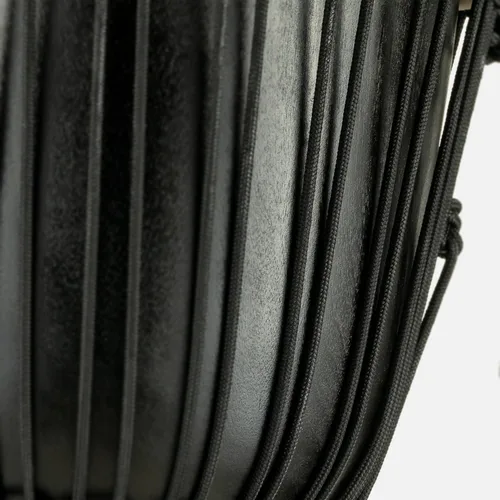 Miniatura 10 de Djembe de mano, tambor circular, tallado en caoba, Serie Headliner — NO FABRICADO EN CHINA — Cuerdas de tejido de Mali africano, GARANTÍA DE 2 AÑOS