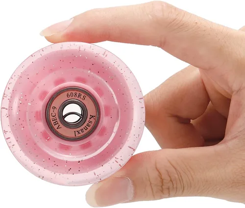 Miniatura 5 de PATIKIL Roller Skate Wheels with Bearings, Quad Skate Replacement for Double Row Skate Skateboards Indoor or Outdoor 2-Rosado