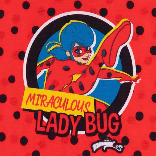 Miniatura 7 de Miraculous Ladybug - Pijama de 4 piezas para niñas pequeñas, camisa y pantalones a juego