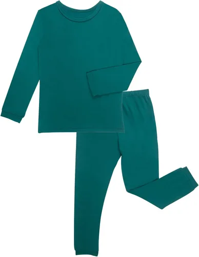Miniatura 50 de GUISBY Conjunto de pijama de rayón de bambú para niños y niñas, ajuste cómodo, para uso diario, conjunto de pijama de 2 piezas