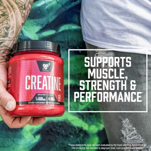 Miniatura 5 de BSN Creatina Micronizada Monohidrato en Polvo, Polvo de Creatina Sin Sabor, Micronizada, Apoya la Construcción Muscular, Apoya la Fuerza Muscular
