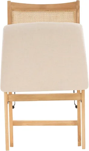 Miniatura 9 de Powell Kasi Silla Lateral de Comedor Plegable de Caña de Ratán Beige, Natural
