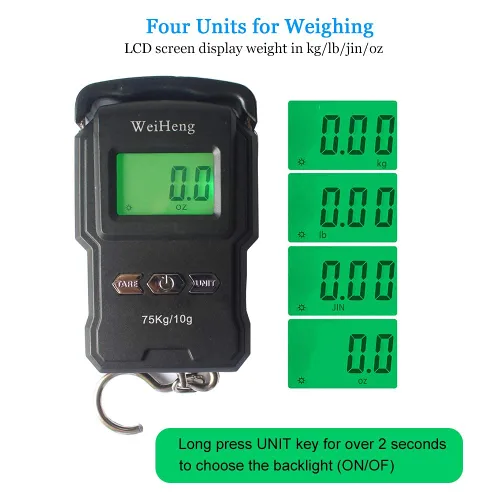Miniatura 3 de Báscula Lugagge recargable portátil con gancho electrónico, bolsa colgante digital, báscula de peso para equipaje, báscula de pesca con cinta
