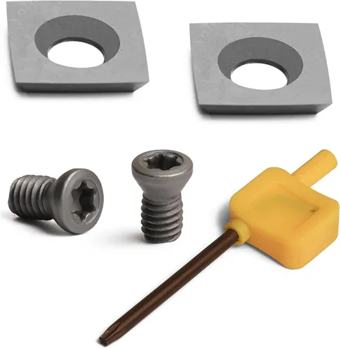 Miniatura 10 de Juego de dos piezas de hoja redonda con punta de carburo TCT de 0.350x0.079 in-30° para herramientas de ahuecamiento.