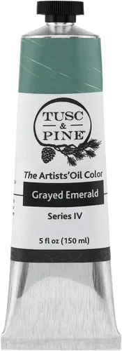 Miniatura 50 de Tusc & Pine Pintura al óleo Artist – Alizarin Crimson, 1.4 fl oz, sin amarilleo, consistencia rica y cremosa, carga máxima de pigmento, pinturas al