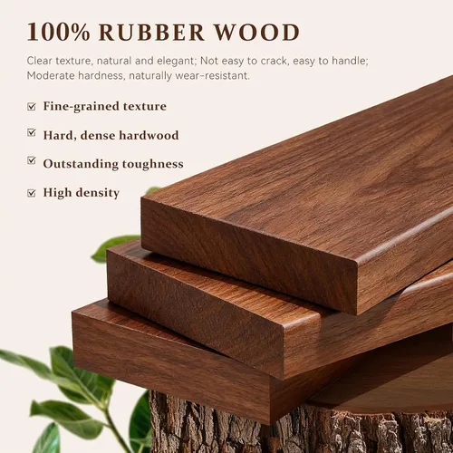 Miniatura 4 de Perchero de madera maciza con ruedas Perchero independiente 3 en 1 y perchero, barra extra larga, dos estantes, carga de 220 libras Organizador