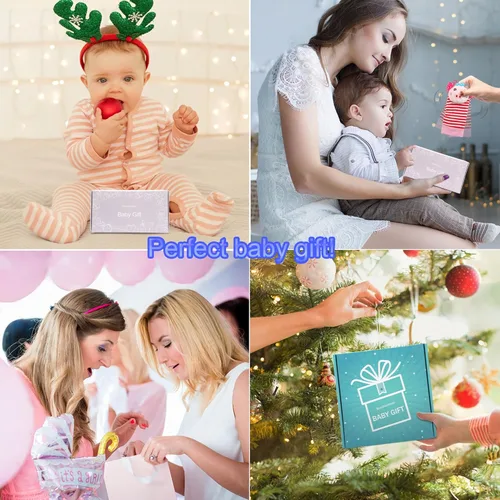Miniatura 7 de BLOOBLOOMAX Sonajeros de calcetín para bebés 0-24 meses, juguetes educativos de animales para pies de bebé