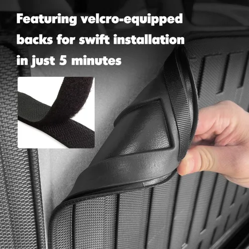 Miniatura 4 de Vanseno Alfombrilla de respaldo compatible con Jeep Cherokee 2014-2023, cubierta de asiento trasero, protector para todo tipo de clima, compatible