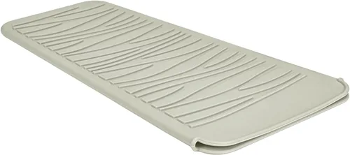 Miniatura 14 de Alfombrilla de viaje de silicona resistente al calor para plancha de pelo (1 paquete, rosa malva, 11 x 5.3 pulgadas)
