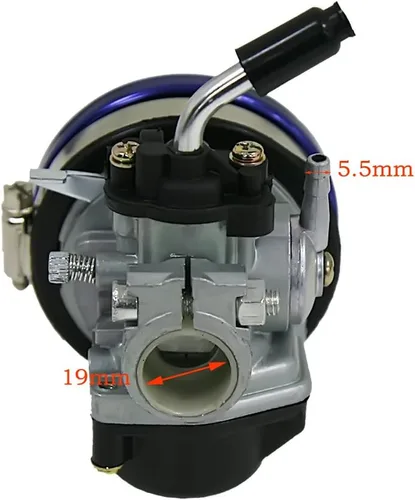 Miniatura 3 de JRL Carburador de carreras para bicicleta motorizada con motor de 2 tiempos de 80 cc
