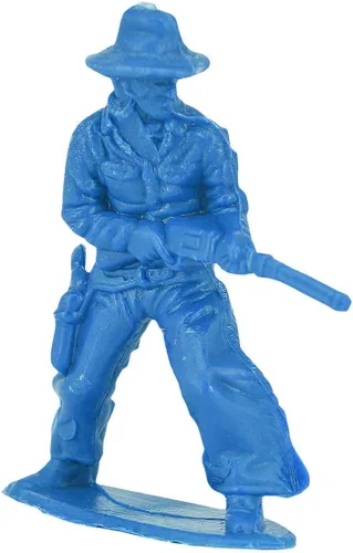 Miniatura 6 de 60 Piezas Figuras de Soldado Indio Vaquero en Varias Posturas para Cumpleaños Figuras Nativas Americanas, Kit en Miniatura de Vaquero del Salvaje