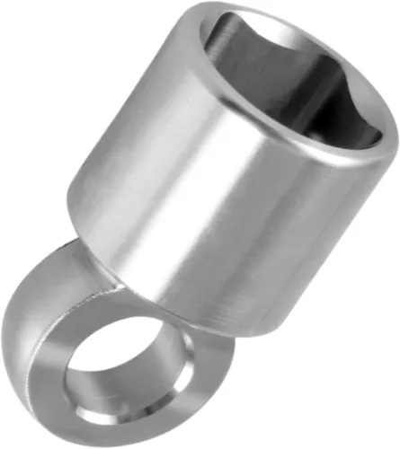 Miniatura 9 de Mango de rueda de repuesto de acero inoxidable Herramienta de vaso de neumático de repuesto CNC Compatible con Toyota Lexus Highlander Sienna