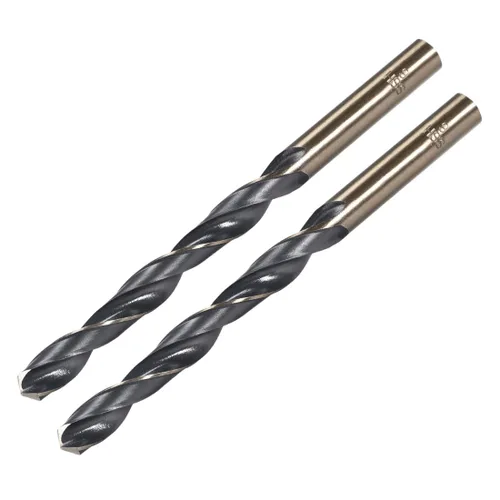 Miniatura 31 de uxcell 24 brocas de vástago recto, 0.118 in, titanio dorado y nitruro negro, acero de alta velocidad (HSS) 4341 con vástago de 0.118 in