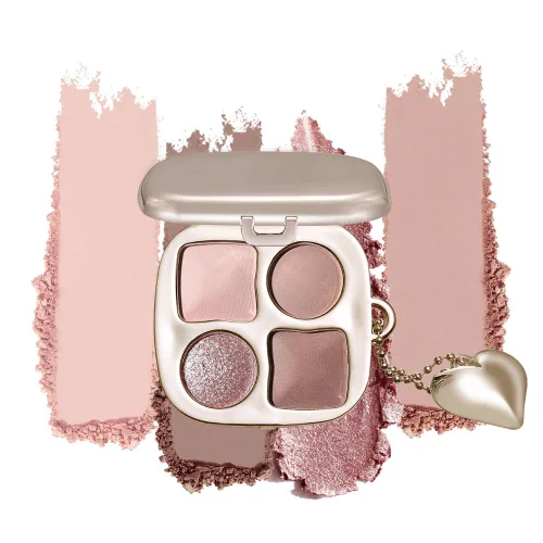 Miniatura 7 de Paleta de sombras de ojos de acabado múltiple, paleta de brillo metálico mate con polvo sedoso y suave, destello fino y duocromático, sombras 2#