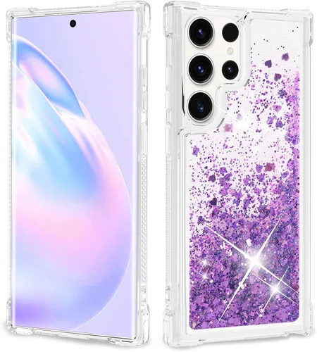 Miniatura 22 de Funda con purpurina para Samsung Z Flip 3, a prueba de golpes, funda de TPU transparente con purpurina líquida para Samsung Z Flip 3 para mujer