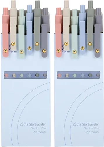 Ddaowanx Bolígrafos de gel coloridos, punta fina retráctil de 0.5mm, bonitos bolígrafos con escritura y bocetos de colores, esenciales para la