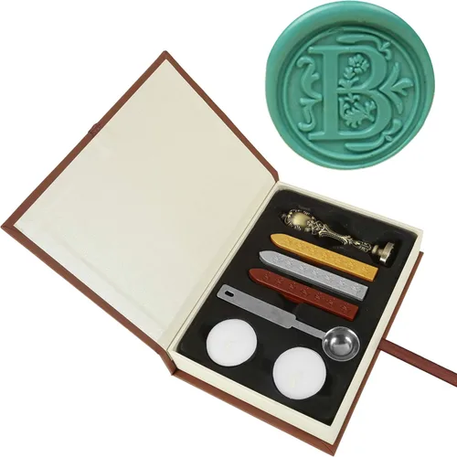 Miniatura 9 de Yoption Classic timbre para estampar en cera, 26 letras de la A a la Z, retro, s