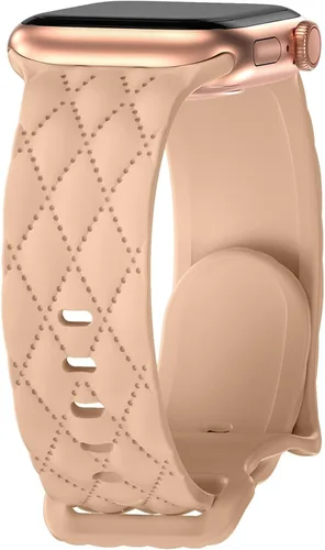 Miniatura 19 de Correa de silicona para Apple Watch para mujer de 1.575 in 1.496 in 1.614 in 1.732 in 1.811 in 1.772 in 1.654 in, correa deportiva de repuesto