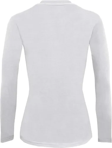 Miniatura 3 de Natural Uniforms Camiseta de manga larga con cuello redondo para mujer, paquete de 5