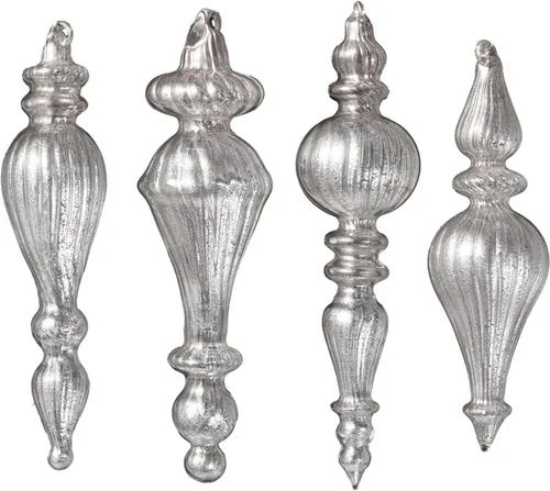 Miniatura 14 de DN DECONATION Bolas de Navidad de cristal marrón, juego de 9, bolas de Navidad colgantes de 3 pies para decoración del árbol de Navidad, regalo