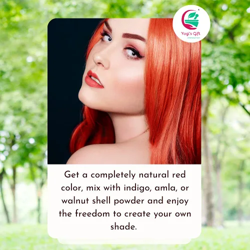 Miniatura 5 de Yogi's Gift - Polvo de henna para cabello de 2 libras Triple tamizado y 100% puro Henna Tinte natural para el cabello sin químicos Calidad