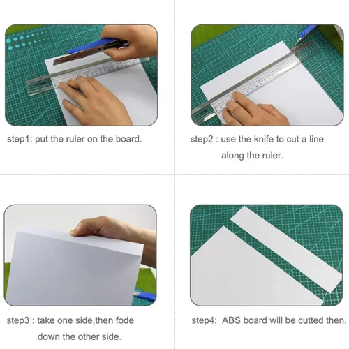 Miniatura 4 de Hojas de plástico ABS blanco de 16 x 12 x 1/16 pulgadas de grosor, flexible que el plexiglás moldeable que la lámina acrílica, paneles de plástico