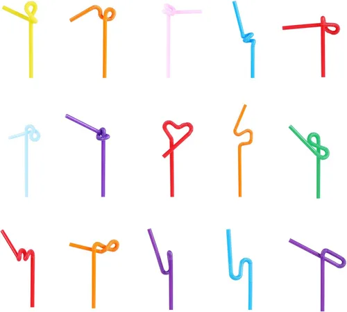 Miniatura 4 de KTOJOY 300 popotes flexibles y flexibles, desechables, de plástico, flexibles, flexibles, de 10.4 pulgadas de largo y 0.23 pulgadas de diámetro