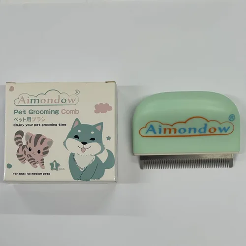 Miniatura 8 de Peine para gatos, cepillo para pelar y arreglar, depilación masajeadora, peine de concha para gatos, perros, cachorros, conejos, conejos, fácil