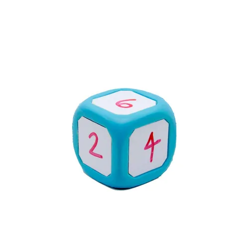 Miniatura 9 de hand2mind Dados pequeños de plástico para escribir y limpiar para niños de 5 a 8 años, superficie de borrado en seco en todos los lados, dibujar