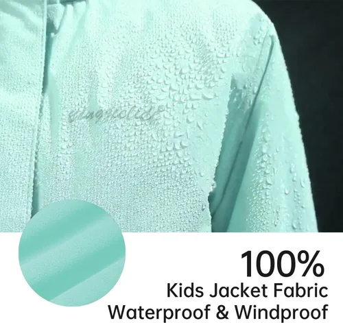 Miniatura 4 de Chaqueta de esquí impermeable para niñas, chaqueta de snowboard para exteriores, resistente al viento, con forro polar, abrigo de nieve cálido