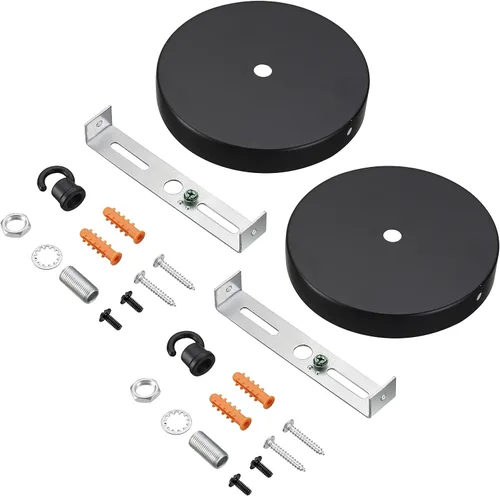 Miniatura 10 de Aspen Creative 21510-21, Kit de candelabro contemporáneo y toldo de lámpara con gancho para cuello, blanco mate, 4-3/4 pulgadas de diámetro